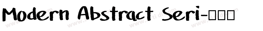 Modern Abstract Seri字体转换